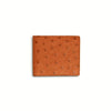 Mens Full Ostrich Quill Billfold Wallet in Cognac 4 AABF-CG  - from alligatorwarehouse.com