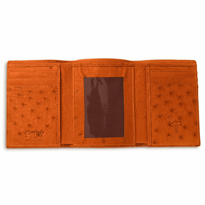 Ferrini Full Quill Ostrich Trifold