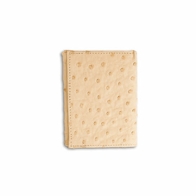 Mens Full Ostrich Quill Trifold Wallet in White 3 AATF-WW  - from alligatorwarehouse.com