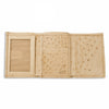 Mens Smooth Ostrich Trifold Wallet in White 2 AA8TF-WW  - from alligatorwarehouse.com