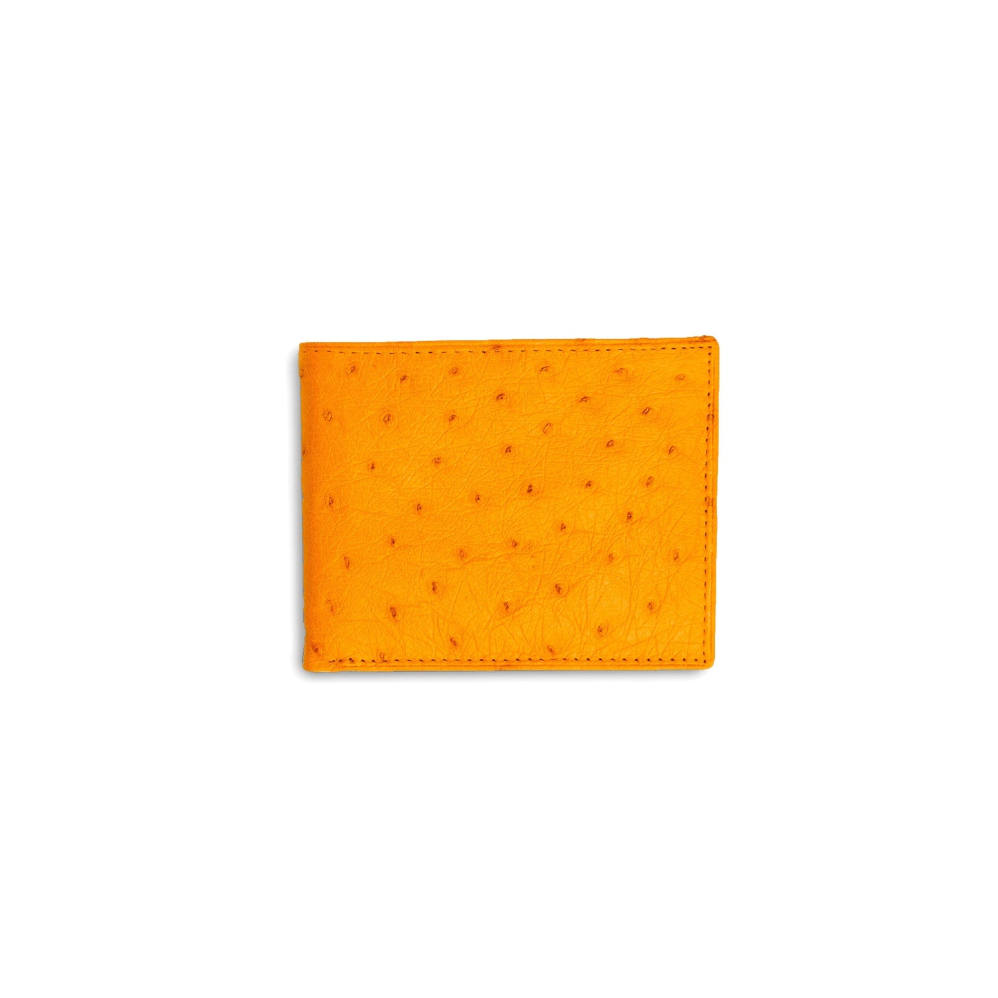 Mens Smooth Ostrich Billfold in Buttercup