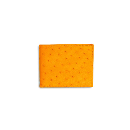 Mens Smooth Ostrich Billfold in Buttercup