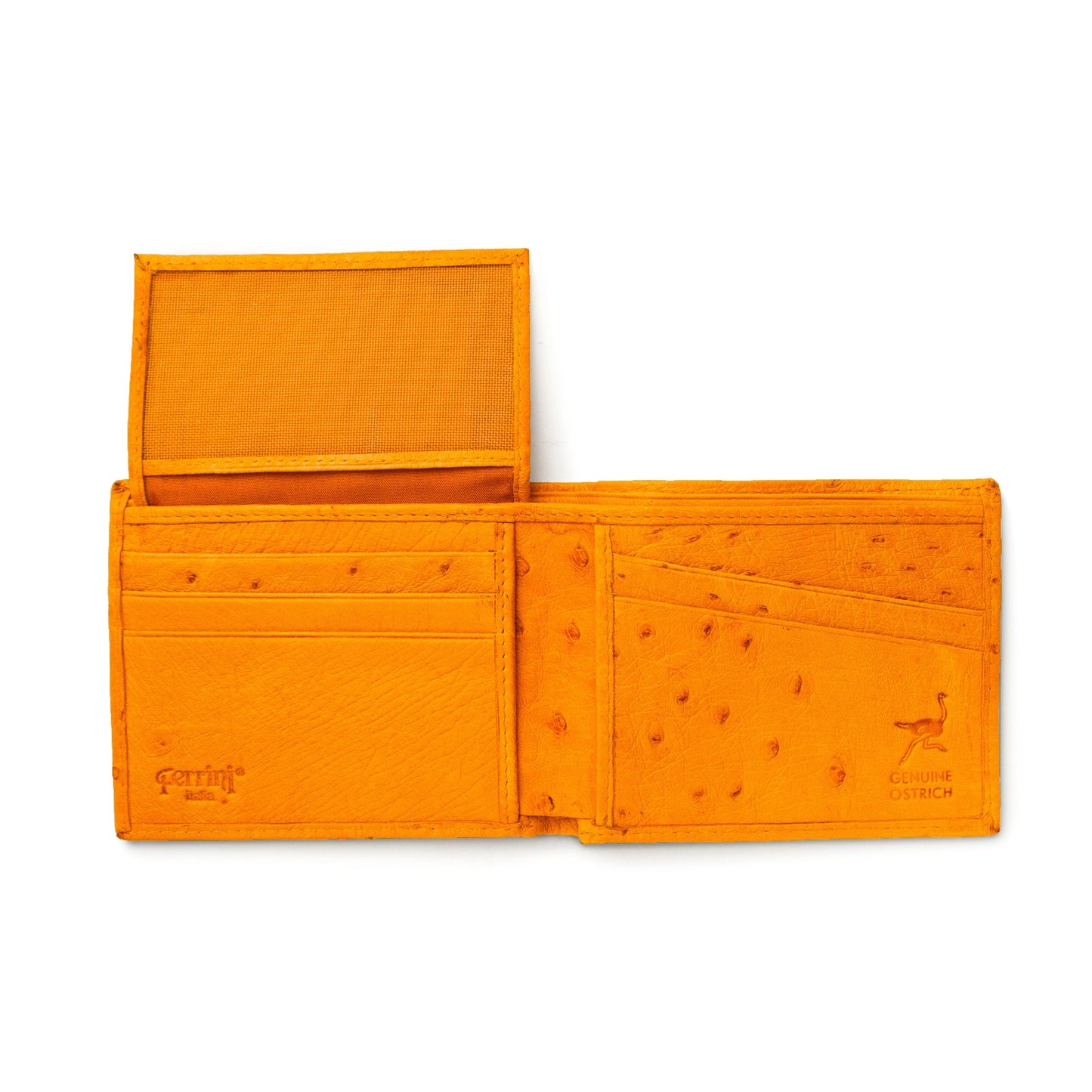 Mens Smooth Ostrich Billfold in Buttercup
