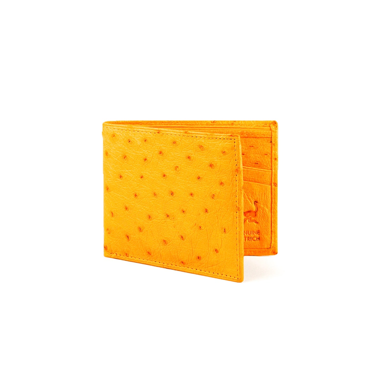 Mens Smooth Ostrich Billfold in Buttercup