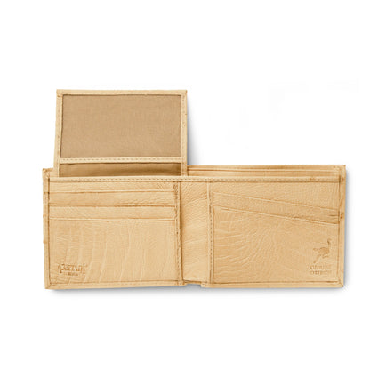 Mens Smooth Ostrich Billfold in White