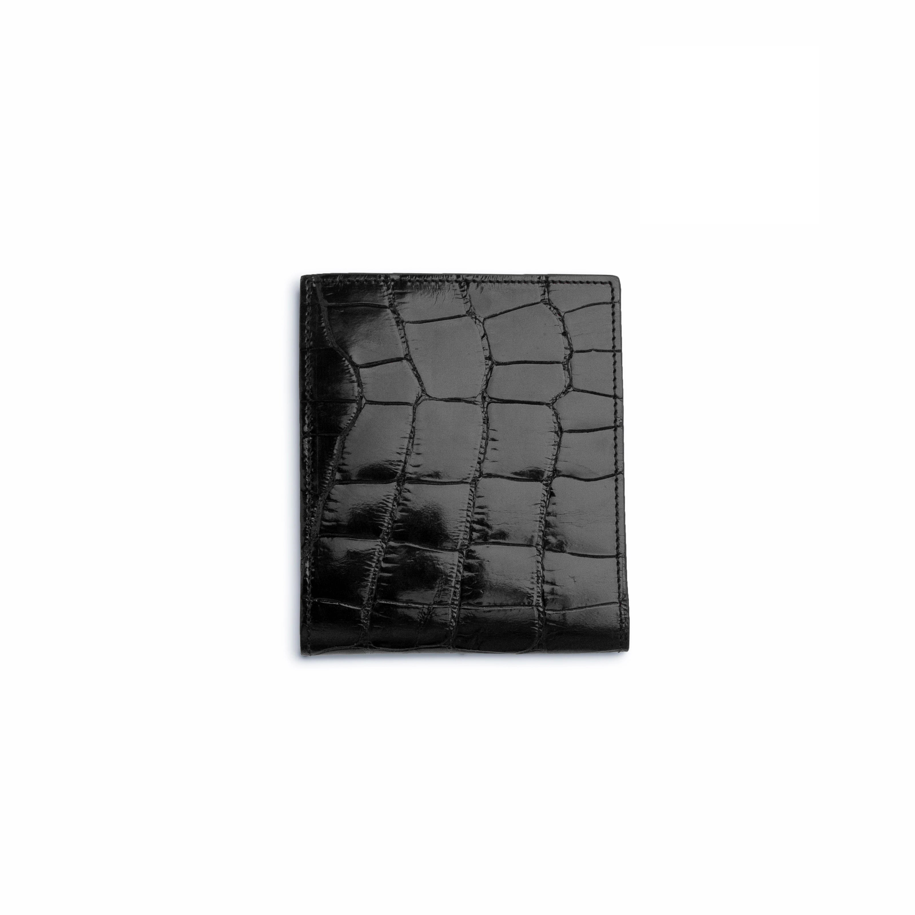 Mens Alligator Hipster Wallet in Black 3 ABHP-BL  - from alligatorwarehouse.com