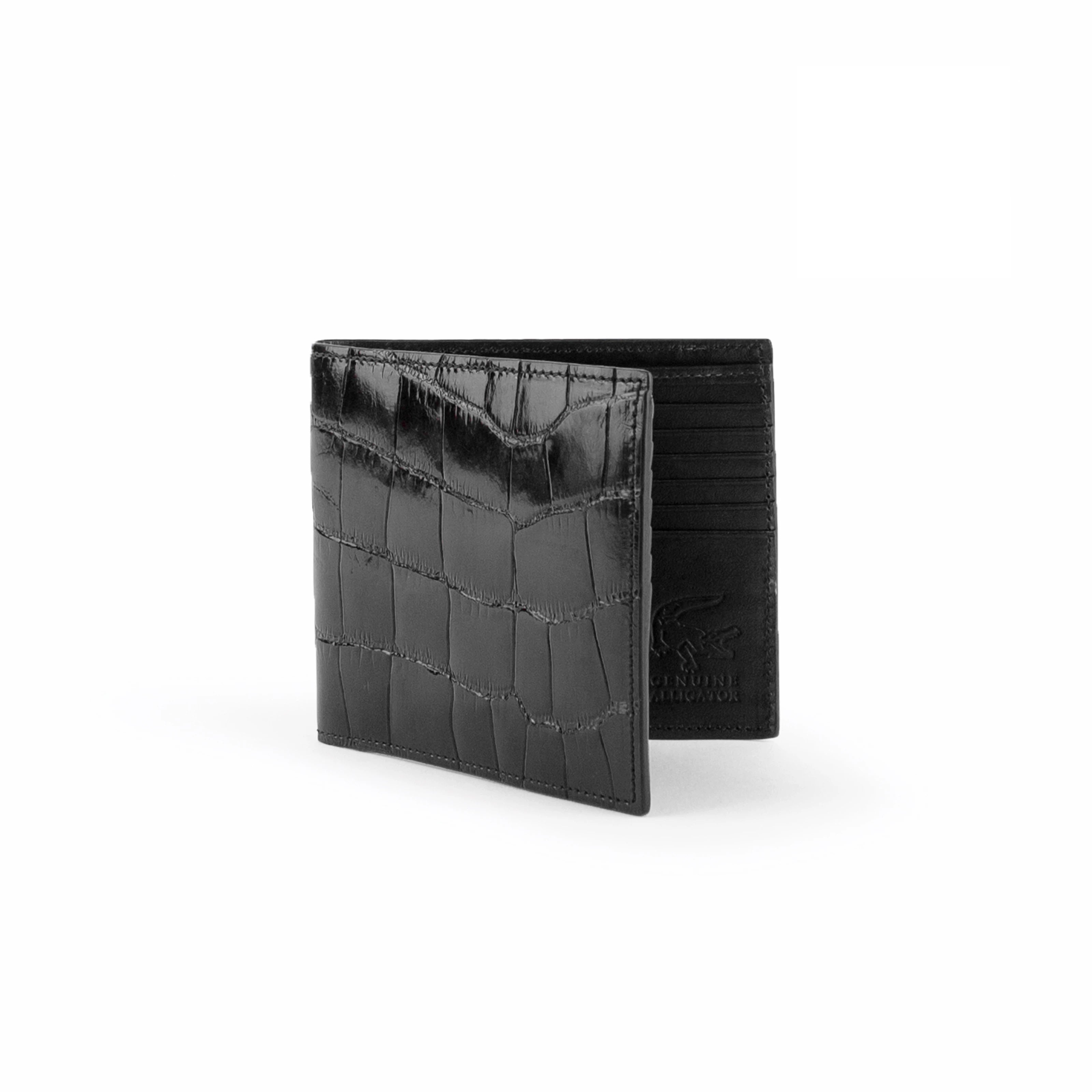 Mens Alligator Hipster Wallet in Black 1 ABHP-BL  - from alligatorwarehouse.com
