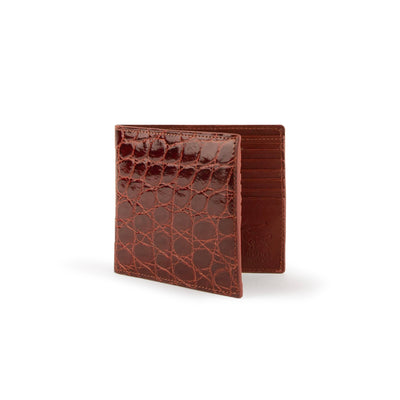 Mens Alligator Hipster Wallet in Cognac 1 ABHP-CG  - from alligatorwarehouse.com