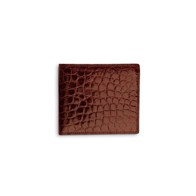 Mens Alligator Billfold Wallet in Cognac 4 ABBF-CG  - from alligatorwarehouse.com