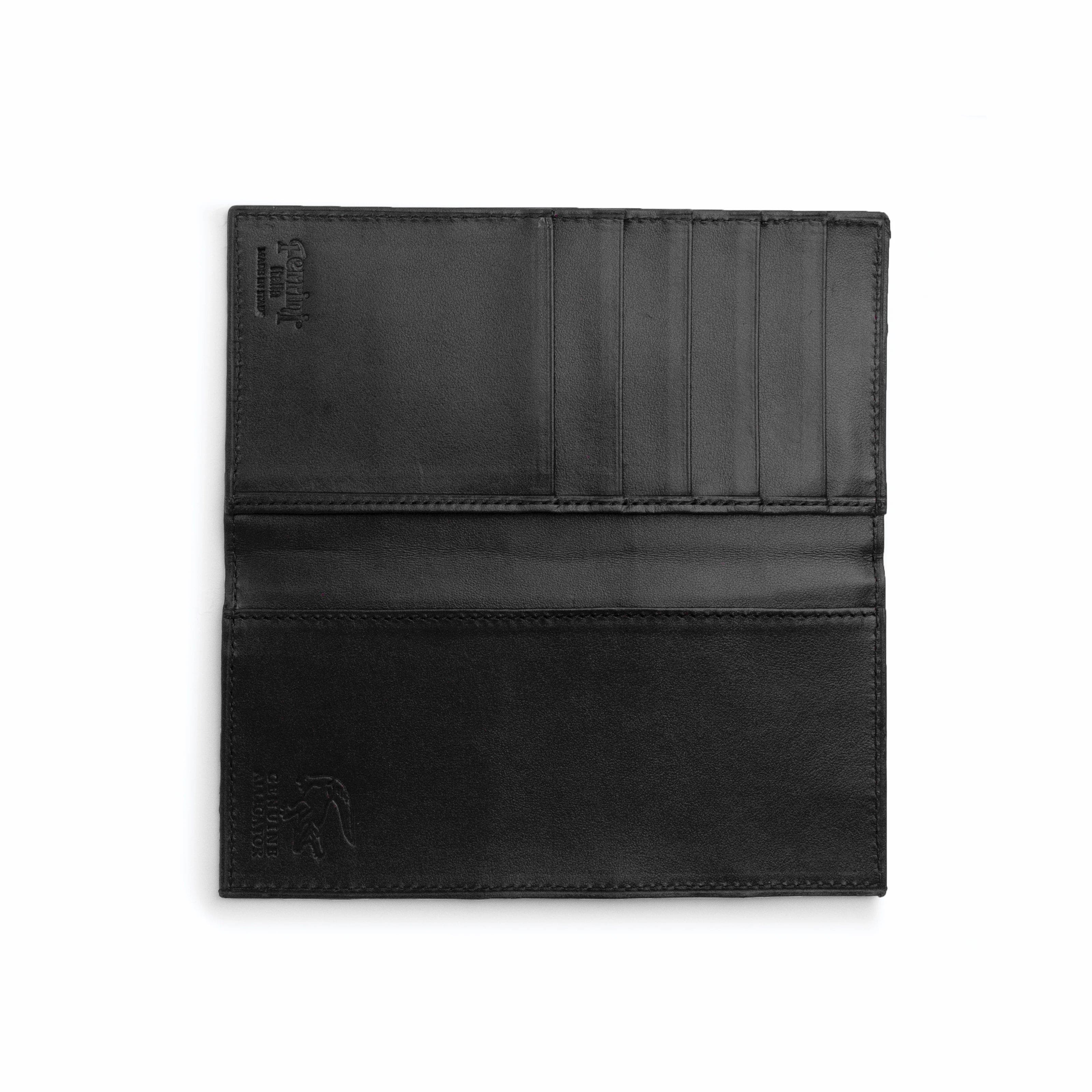 Alligator Checkbook Holder in Black 2 ABCK-BL  - from alligatorwarehouse.com