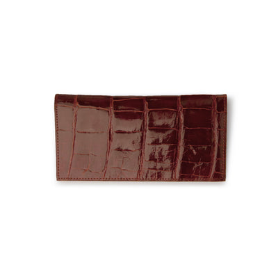 Alligator Checkbook Holder in Cognac 3 ABCK-CG  - from alligatorwarehouse.com