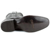 Ferinni Boot - Mens Dress Cowboy Boot  - Ferrini Bronco Men's Print Pirarucu Fish Boots Handcrafted Black  in Black Color 4 43393-04-080-D  - from alligatorwarehouse.com