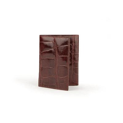 Ferrini Alligator Trifold Wallet Cognac 1 ABTF-CG  - from alligatorwarehouse.com