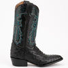 Ferinni Boot - Mens Dress Cowboy Boot  - Ferrini Men's Colt Full Quill Ostrich Boots Handcrafted - Black   in Black 3 10111-04-080-D  - from alligatorwarehouse.com