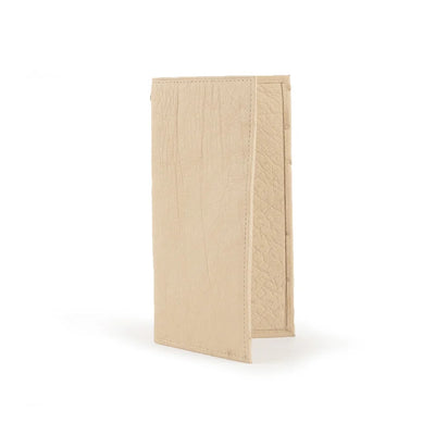 Ferrini Smooth Ostrich Checkbook Winter White 1 AA8CK-WW  - from alligatorwarehouse.com