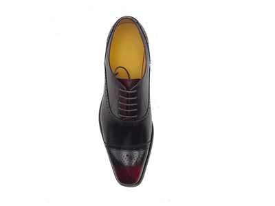Five Eyelets Cap Toe Calfskin Oxford 5 KS509-02BURGUNDY95  - from alligatorwarehouse.com