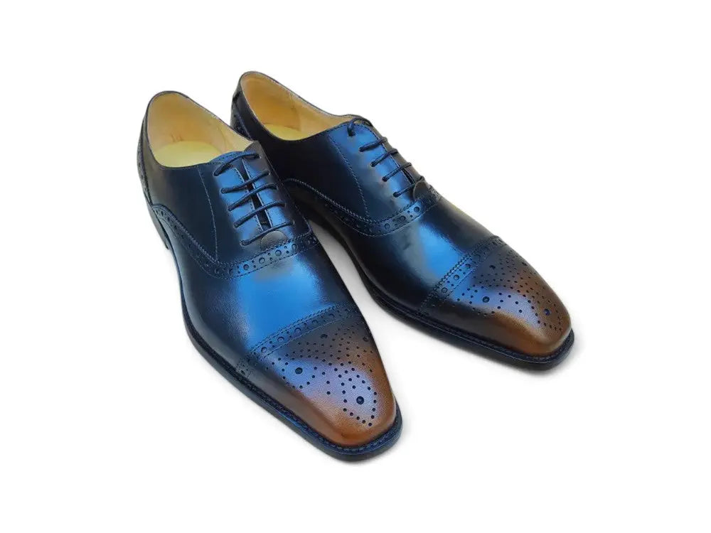 Carrucci Five Eyelets Cap Toe Calfskin Oxford