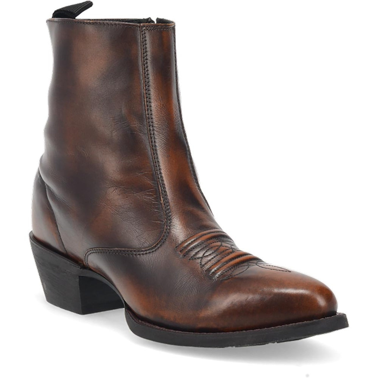 Laredo Fletcher Tan Leather Round Toe Boots for Men 2 62074_8_D  - from alligatorwarehouse.com