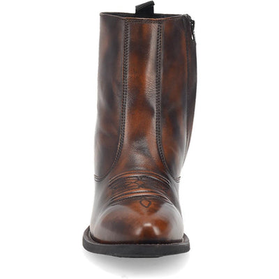 Laredo Fletcher Tan Leather Round Toe Boots for Men 3 62074_8_D  - from alligatorwarehouse.com
