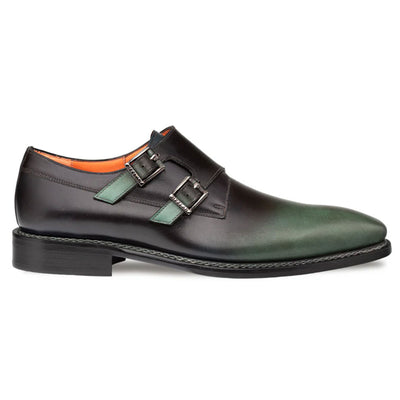 Pintor Forest Bi-Tone Double Monk Strap Shoes By Mezlan Made In Spain Brand 2   - from alligatorwarehouse.com