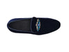 Formal Velvet Loafer with studs 5 KS528-201VNAVY8  - from alligatorwarehouse.com