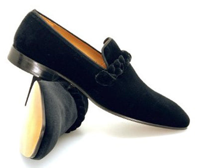 Velvet Braided Formal Shoe Prima By Mezlan Made In Spain Brand 3   - from alligatorwarehouse.com