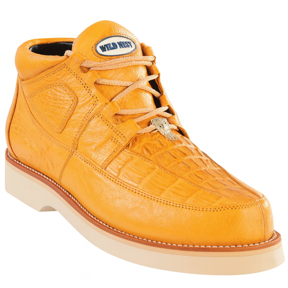 Men's Wild West Boots Caiman and Smooth Ostrich Skin Shoe 2ZA052802