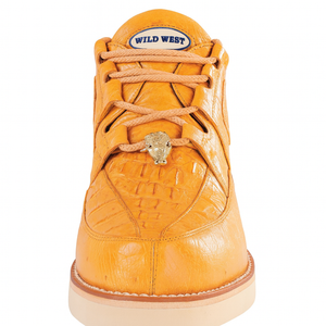 Men's Wild West Boots Caiman and Smooth Ostrich Skin Shoe 2ZA052802