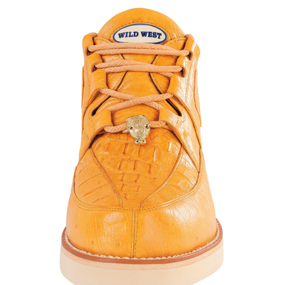 Men's Wild West Boots Caiman and Smooth Ostrich Skin Shoe 2ZA052802