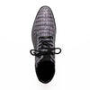 Marco Di Milano Leoni Men's Shoes Oil Gray Genuine Caiman Crocodile Rugged Boots 3 LEONI_CAIMAN FUSCUS_OIL GRAY_8  - from alligatorwarehouse.com