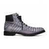 Marco Di Milano Leoni Men's Shoes Oil Gray Genuine Caiman Crocodile Rugged Boots 2 LEONI_CAIMAN FUSCUS_OIL GRAY_8  - from alligatorwarehouse.com