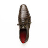 Marco Di Milano Lacio Men's Shoes Wood Green Genuine Caiman Crocodile Dress Derby Oxfords 3 LACIO_CAIMAN FUSCUS_WOODGREEN_8  - from alligatorwarehouse.com