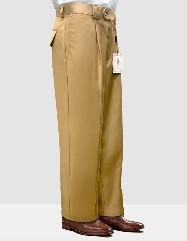 Statement Clothing | ﻿Solid Color Wide Leg Pants Camel