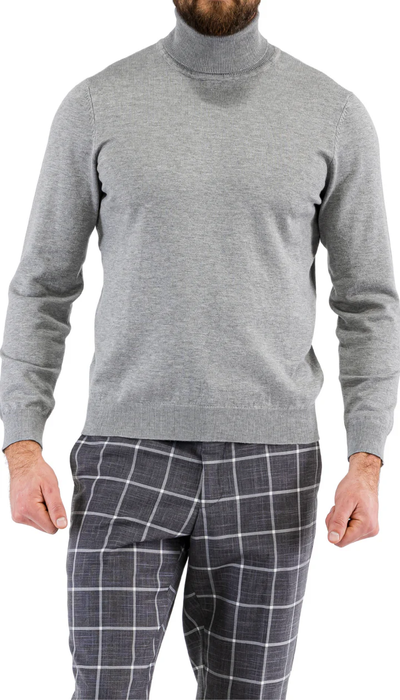 MENS GREY PULLOVER TURTLENECK SWEATER 2   - from alligatorwarehouse.com
