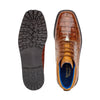 Belvedere Gallardo Men's Shoes Antique Sport Brown Exotic Caiman Crocodile Derby Split-toe Boots 3 MEN U02 ANT. SPORT-M-09  - from alligatorwarehouse.com
