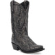 Laredo Garrett Black Distress Leather Snip Toe Boots for Men