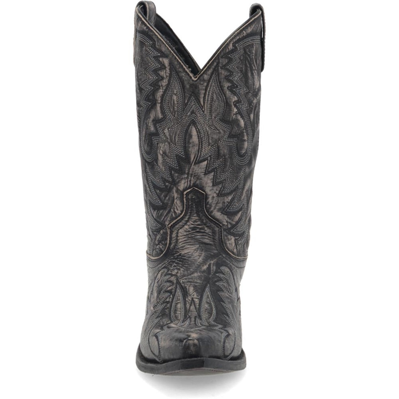 Laredo Garrett Black Distress Leather Snip Toe Boots for Men 3 68407_8_D  - from alligatorwarehouse.com