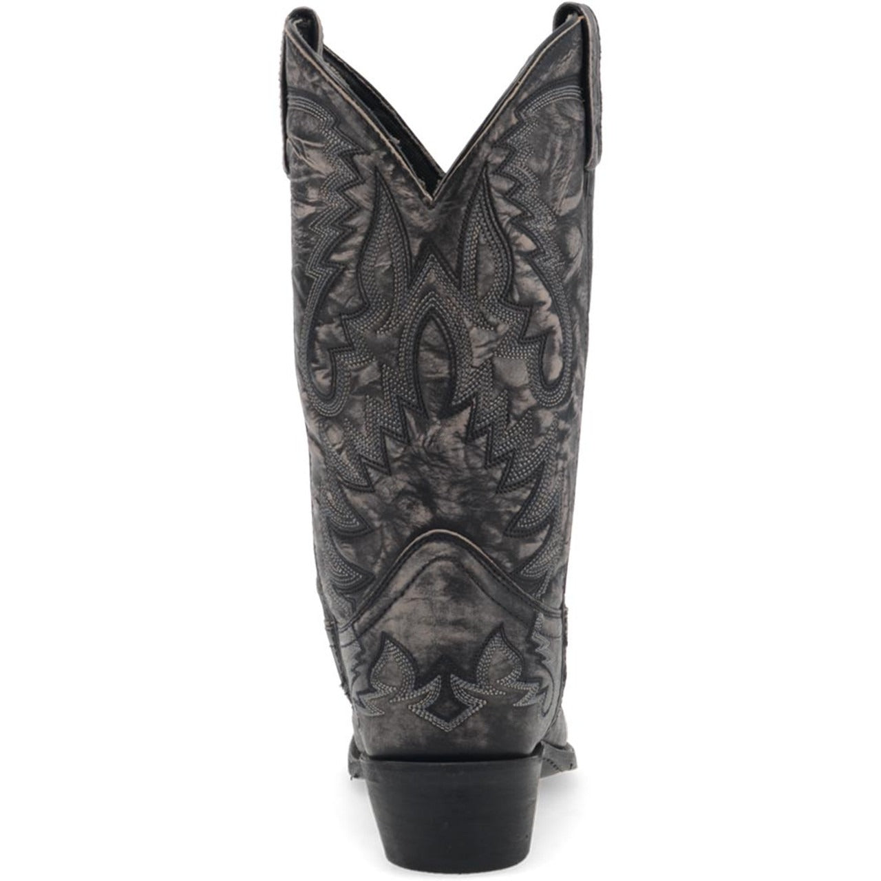 Laredo Garrett Black Distress Leather Snip Toe Boots for Men 4 68407_8_D  - from alligatorwarehouse.com