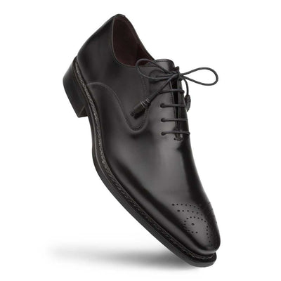 Gavino Black Calfskin Leather Mens Oxford By Mezlan Made In Spain Brand 1   - from alligatorwarehouse.com