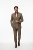 Mens Classic Wool Feel Double Breasted Glen Plaid Suit in Tan 5 DRW-1_TAN_36S  - from alligatorwarehouse.com