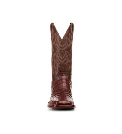 Dan Post Men's Kingsly Genuine Caiman Belly Square Toe Boots - Bay Apache 12 DP4807_7_D  - from alligatorwarehouse.com