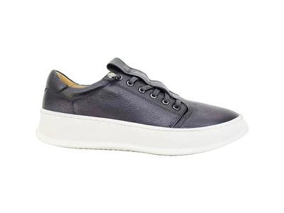 Genuine Calfskin Slip-On Sneakers 1 KS671-11GRAY10  - from alligatorwarehouse.com