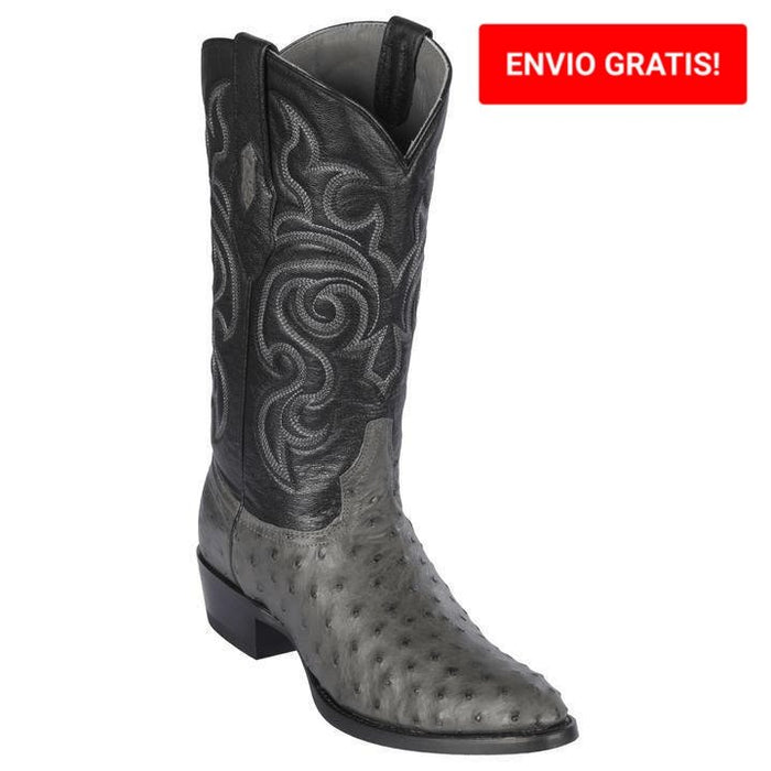 Genuine Ostrich Leather Boots – Round Toe