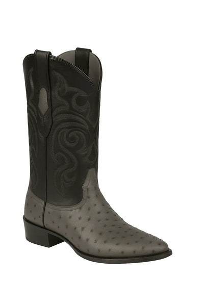 Genuine Ostrich Leather Boots – Round Toe