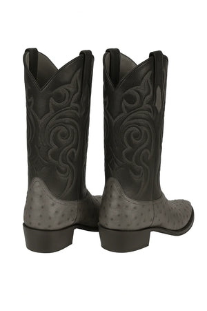 Genuine Ostrich Leather Boots – Round Toe