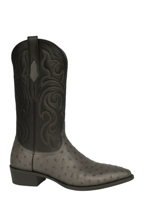 Genuine Ostrich Leather Boots – Round Toe