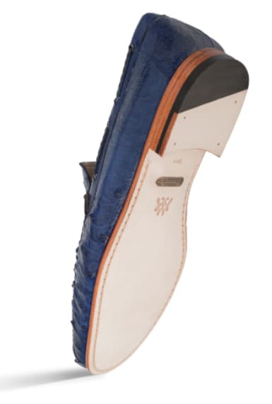 Genuine Ostrich Moccasin Slip On Jeans  By Mezlan Made In Spain Brand 3   - from alligatorwarehouse.com