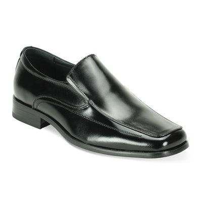 Giorgio Venturi Leather Men's Dress Slip-On Loafers 1 4940_BLK_6  - from alligatorwarehouse.com