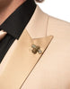 Giovanni Testi Suits With Double Breasted Vest - 3 Pieces Tan Peak Lapel Suit 2   - from alligatorwarehouse.com