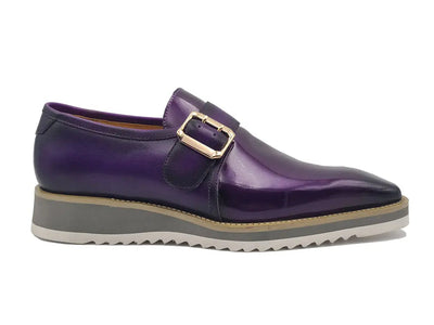 Gorgeous Patent Leather Monkstrap Slip on 1 KS515-38PPURPLE75  - from alligatorwarehouse.com